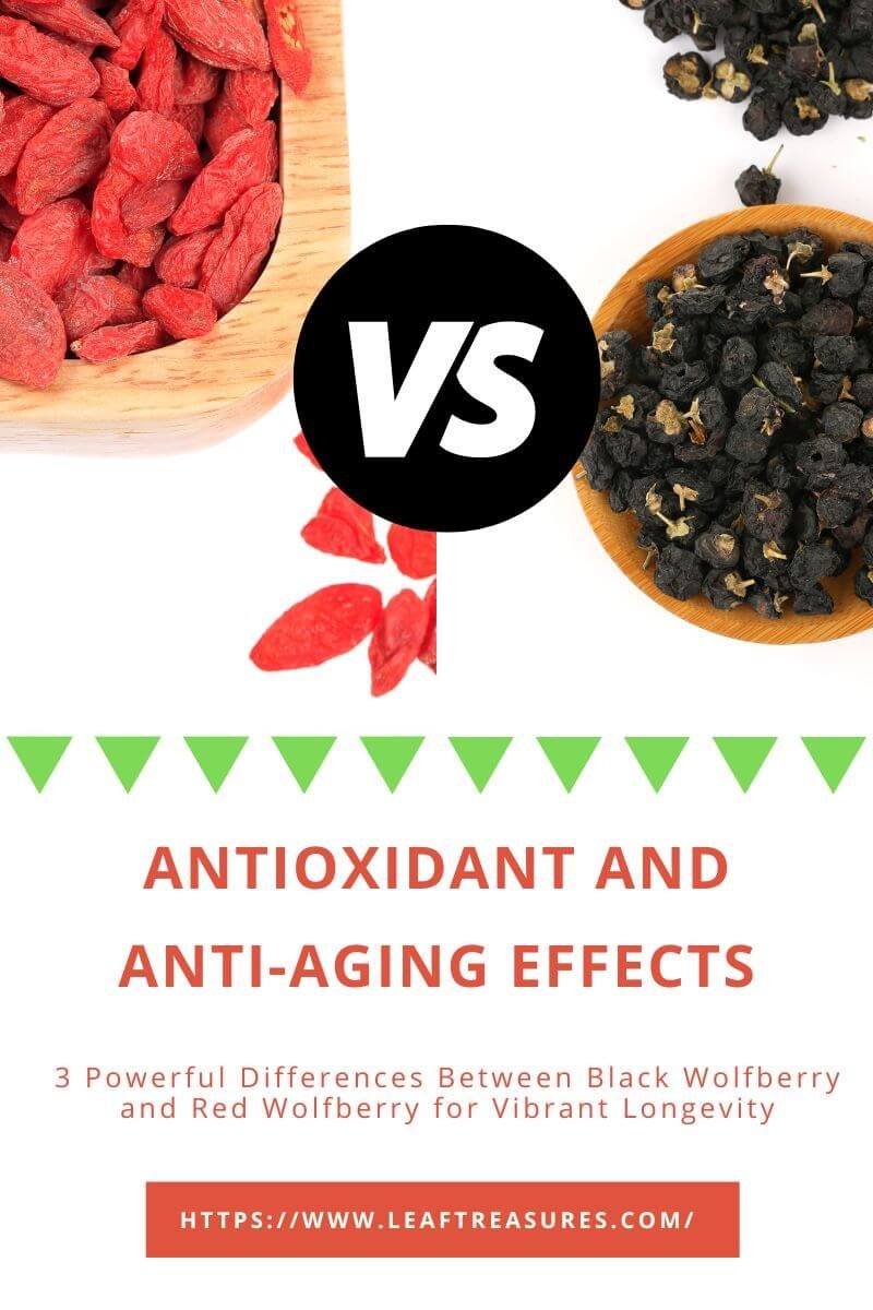 difference between black wolfberry and red wolfberry effects