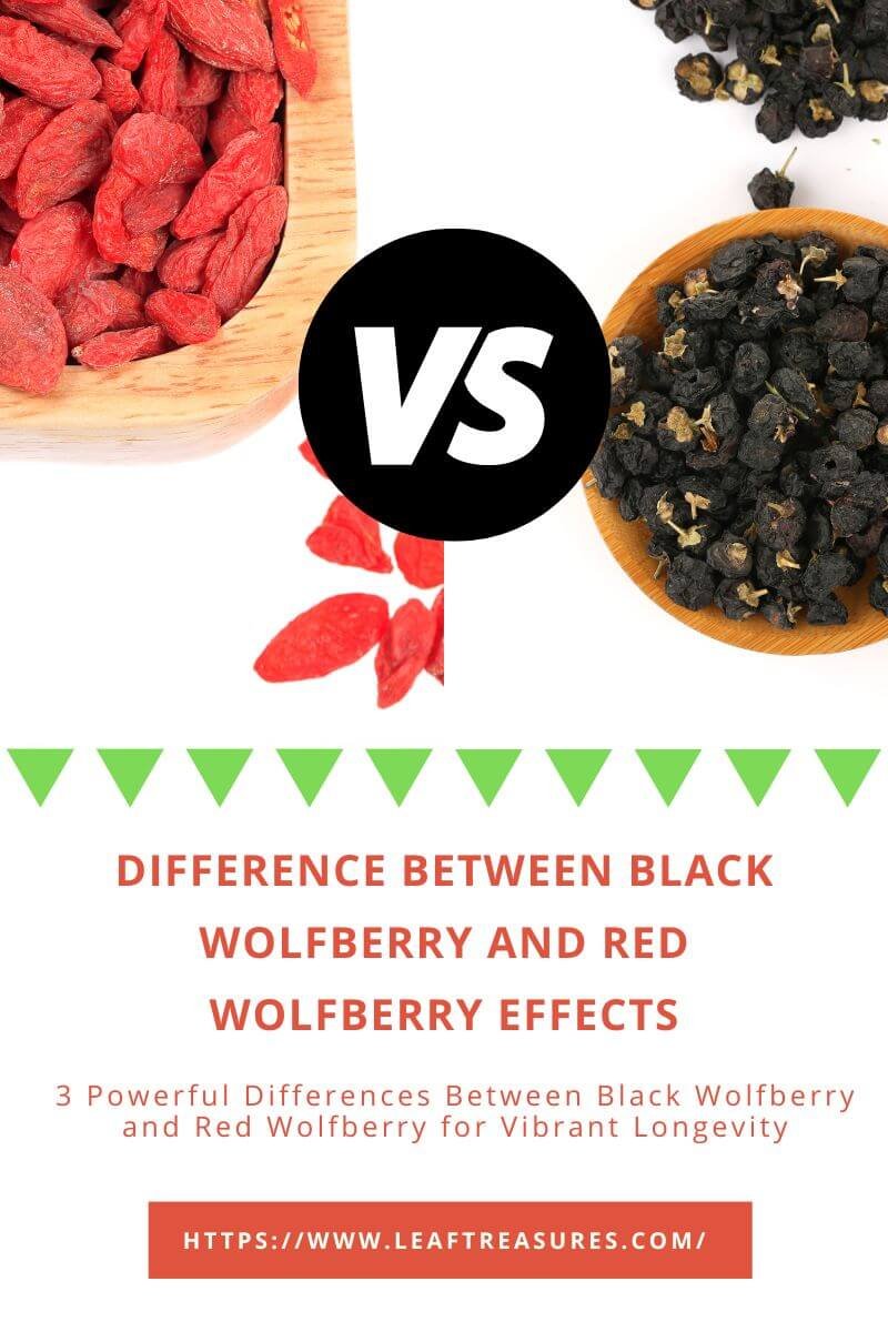 difference between black wolfberry and red wolfberry effects